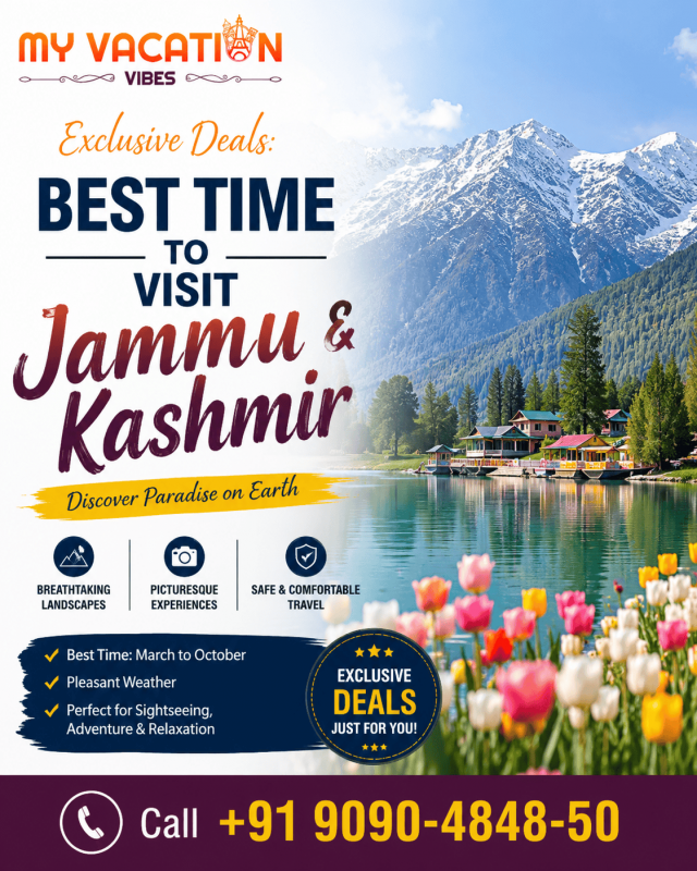 Exclusive Deals: Best Time to Visit Jammu and Kashmir +91-9090-4848-50: 