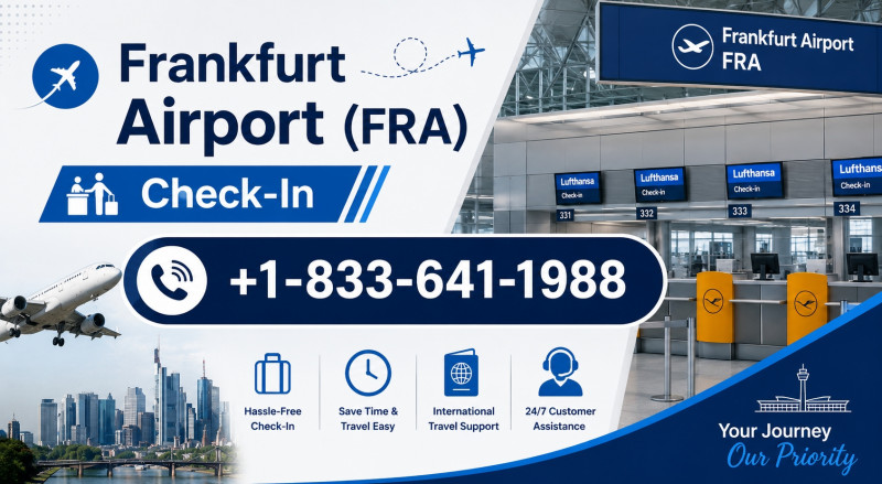 +1-833-641-1988 Frankfurt Airport (FRA) Check-In: 