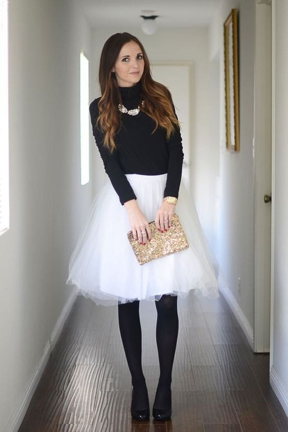 Dresses ideas holiday skirt outfits black tulle skirt, womens fashion: Ballerina skirt  