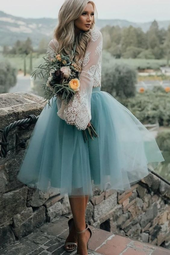 Short prom dresses with tulle skirt: Ballerina skirt  