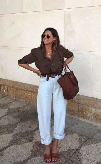 Trendy clothing ideas with blazer, jeans, spring work outfits for girls