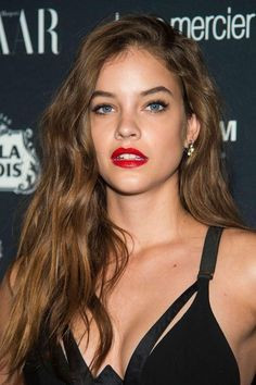 Barbara Palvin black makeup look harper's bazaar party: Hair highlighting,  Makeup Looks  