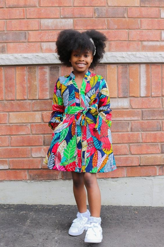 Simple ankara styles for children: 