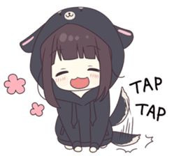 Menhera chan chibi sticker, menhera chan | anime cute girl photo: 