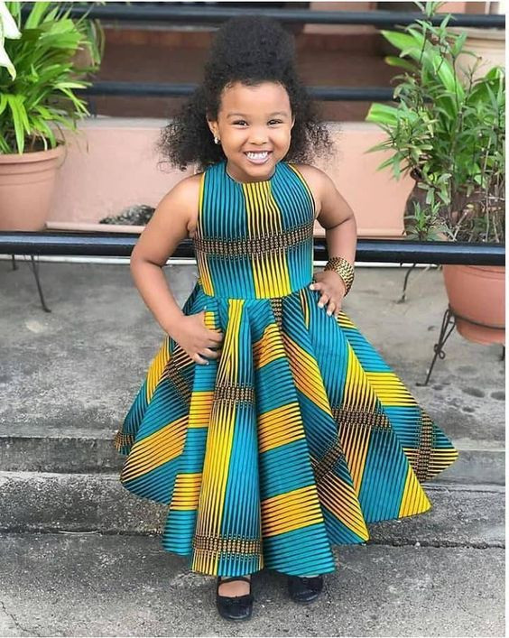 Look inspiration ankara girl dresses african wax prints, Ankara style baby girl: 