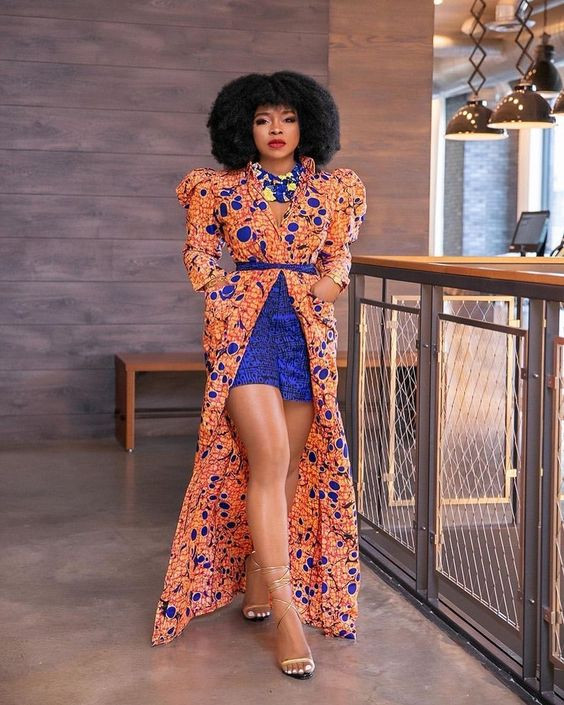 Ankara with kimono styles african wax prints, ankara fashion, long hair: 