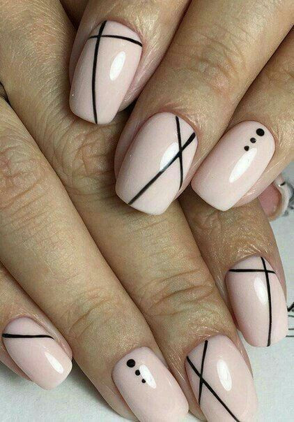 Nail Designs With Lines And Dots: Pretty Nails  
