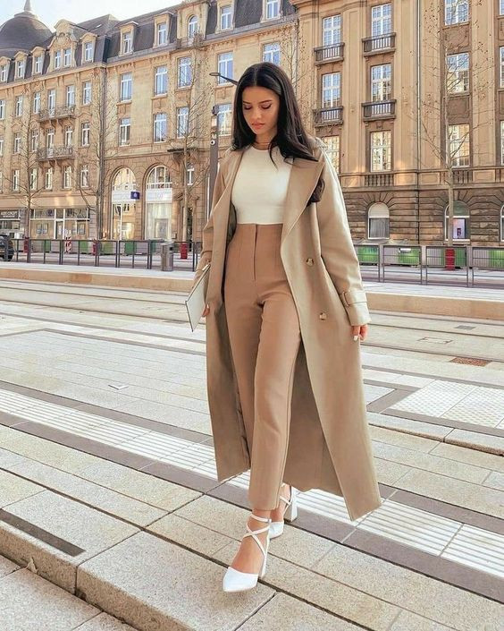 Clothing ideas classy beige outfits, winter clothing: Beige Outfit,  Casual Party Dress  