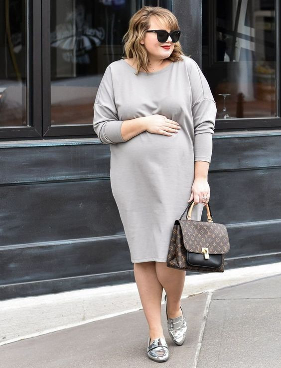 Classy casual plus size pregnancy outfits: Maternity clothing  