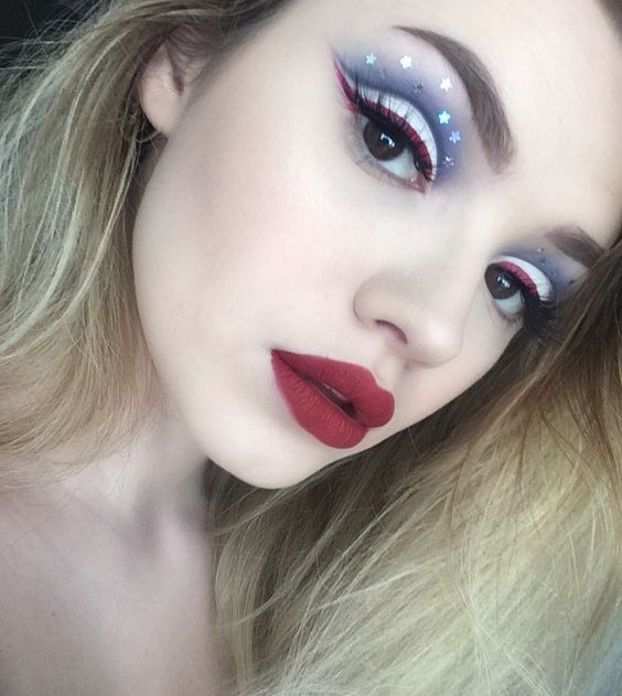 Best makeup look for independence day: makeup  