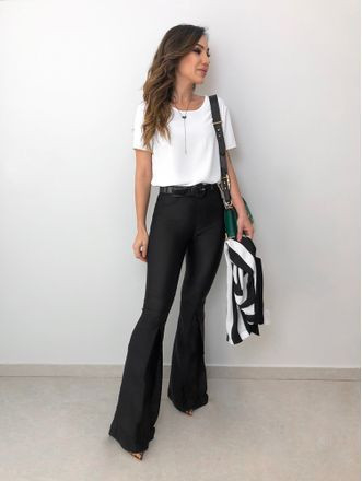 Black Casual Denim Casual Trouser, White Cotton Blouses, Casual Sandals - Jeans: 