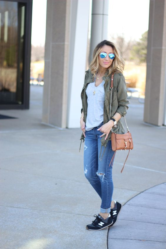 New Balance Outfit, Light Blue Denim Shirt Outfit Ideas With Light Blue Casual Trouser, Casual Weekend Style: 