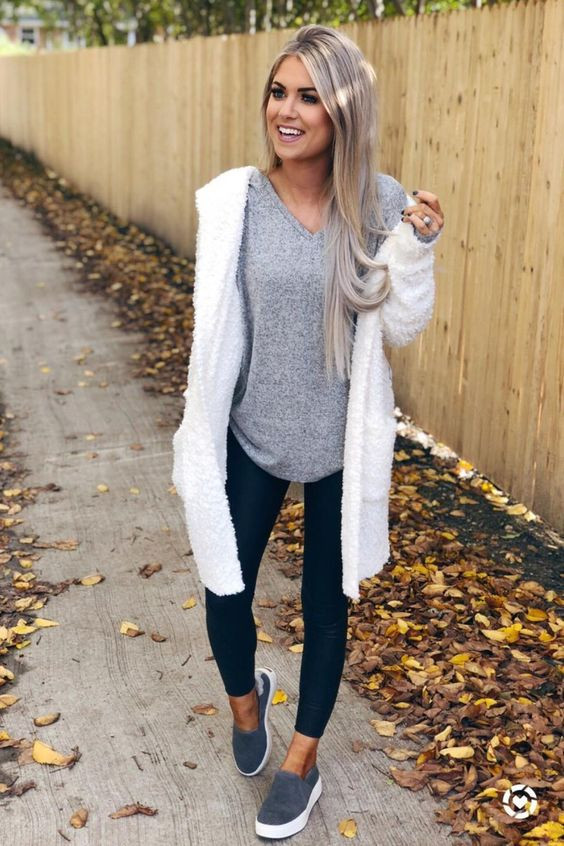 Womens comfy winter outfit ideas: 