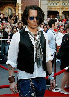 Black Vest, Boho Outfit Trends With Dark Blue And Navy Denim Pant, Johnny Depp Fashion: 