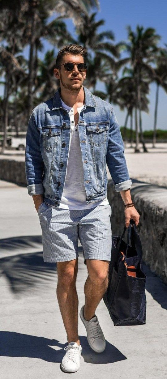 Blue Casual Jacket, Stylish Summer Fashion Ideas With Light Blue Jeans, Jeans: 