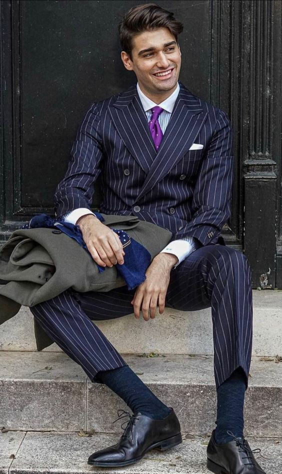 Outfit ideas striped suit outfit, men's clothing