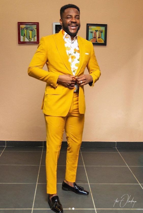 Yellow Suit Jackets And Tuxedo, Men's Prom Fashion Ideas With Yellow Formal Trouser, Men's Easter Suit: 