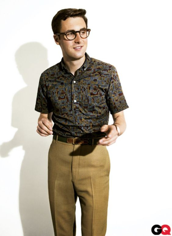 Shirt, Nerd Attires Ideas With Brown Formal Trouser, Nick Waterhouse: 