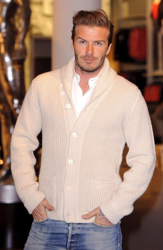 Beige Cardigan, Winter Wardrobe Ideas With Light Blue Jeans, Fashion Men's Cardigans: 