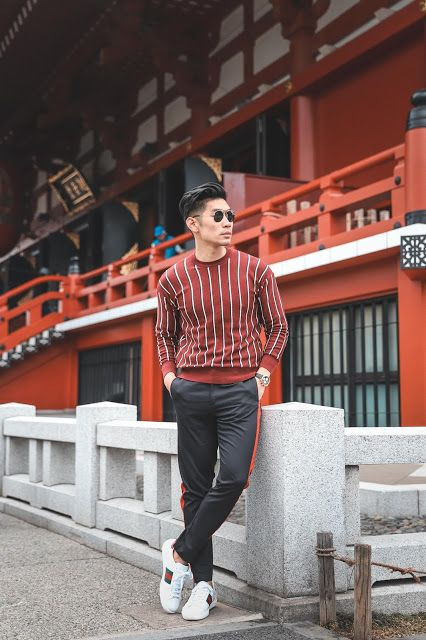 Red Sweatshirt, Valentine's Day Fashion Ideas With Grey Suit Trouser,  Spring Outfit Japan For Men | Fashion design, men's clothing