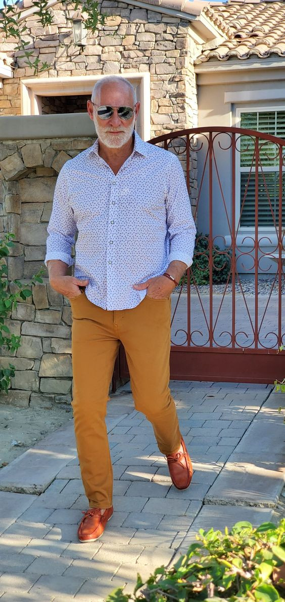 White Shirt, Over 50 Clothing Ideas With Yellow Jeans, Jeans: 