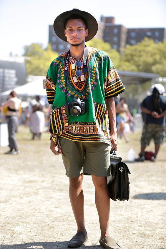 T-shirt, Boho Fashion Tips With Green Short, Headgear | Sun hat, fashion  design, music festival, afropunk festival