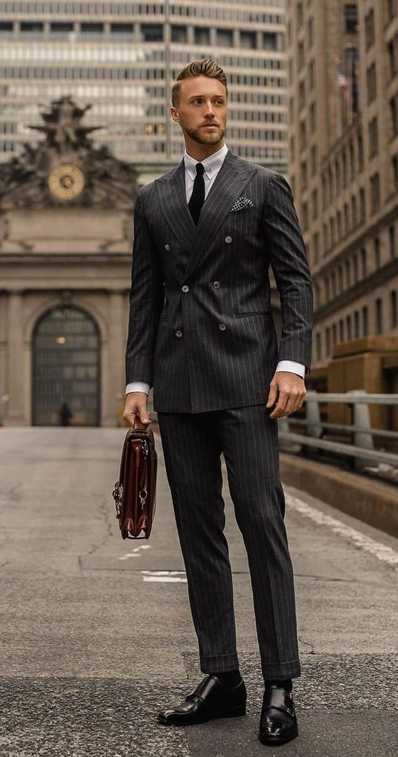 Mid Grey Suit Jackets And Tuxedo, Oxford Shoes Wardrobe Ideas With Mid Grey Formal Trouser, Grand Central Terminal: 
