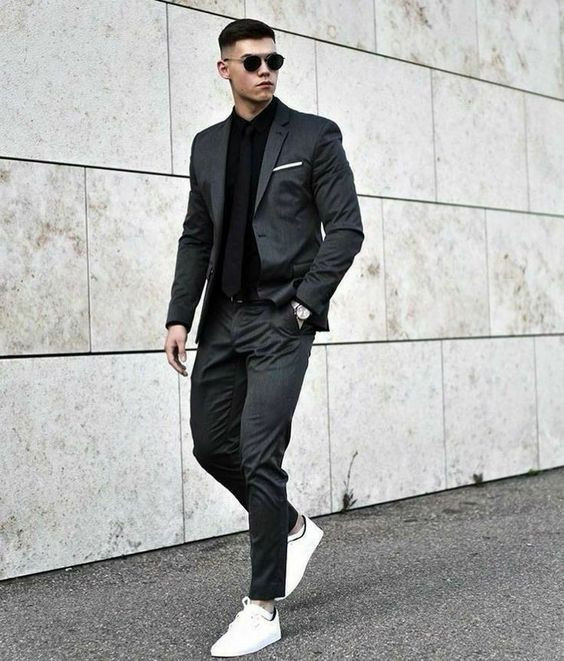 Black Suit Jackets And Tuxedo, Party Outfit Designs With Black Casual ...