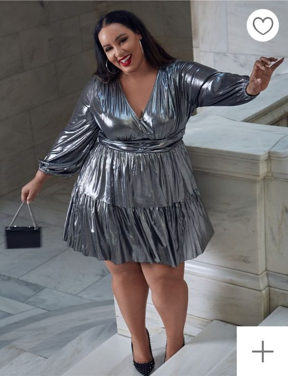 Sequin Clothing Ideas With Silver Cocktail Dress Midi Tiered Wrap Dress, Beauty: 
