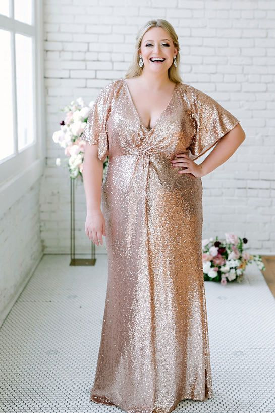 Sequin Fashion Tips With Dress Maxi Wrap Skirts Blouse Dress, Gold Bridesmaid Dresses Plus Size | Evening gown, wedding dress, plus size dress, bridesmaid dress