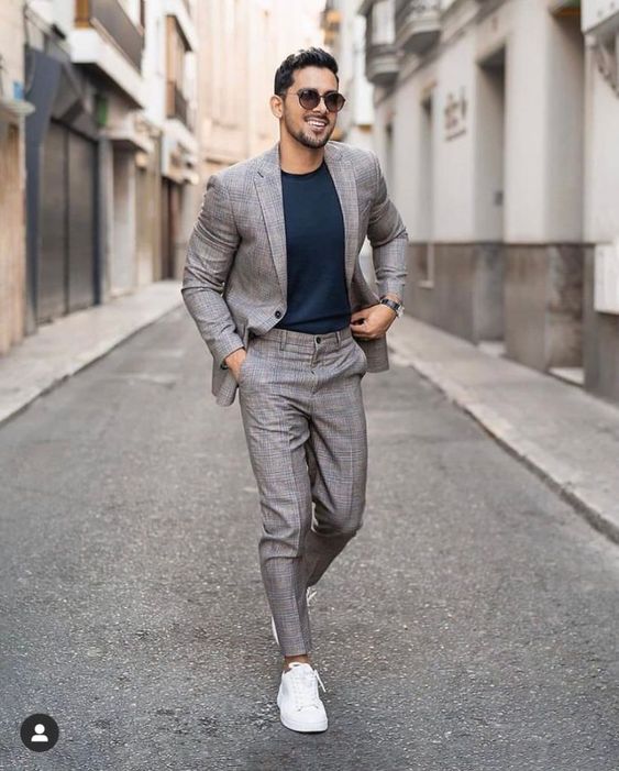 Grey Suit Jackets And Tuxedo, Clubbing Ideas With Grey Casual Trouser ...