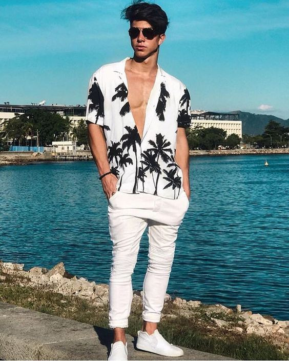 White Shirt, Aesthetic Clothing Ideas With White Casual Trouser, Roupa ...