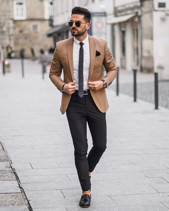 Black Upper, Blazer Ideas With Black Formal Trouser, Business Fashion 2022 Men: 