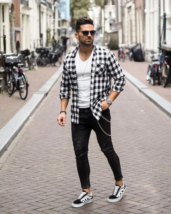 Shirt, Vans Outfit Trends With Black Casual Trouser, Fashion Outfits ...