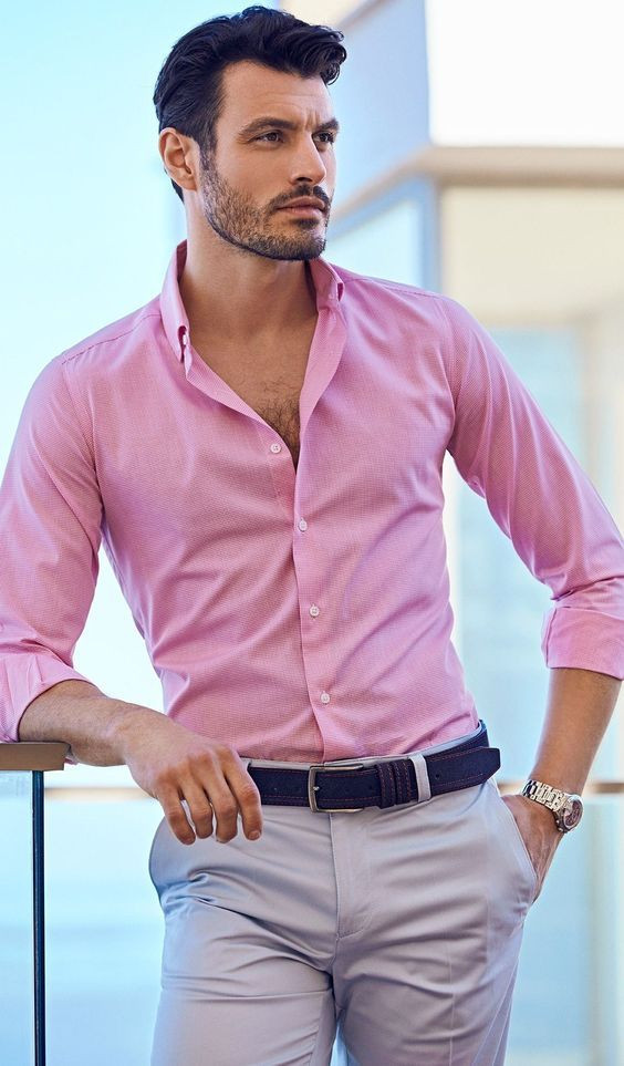 Best pants to wear with pink shirt  Pink Shirt Matching Pants  TiptopGents