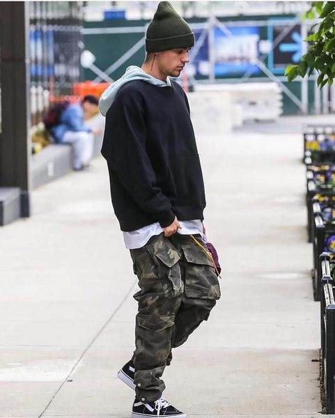 Camouflage Streetwear Cargo Pants Men Fashion Casual Mix Color Joggers Hip  Hop Pants Male Korean Stylish