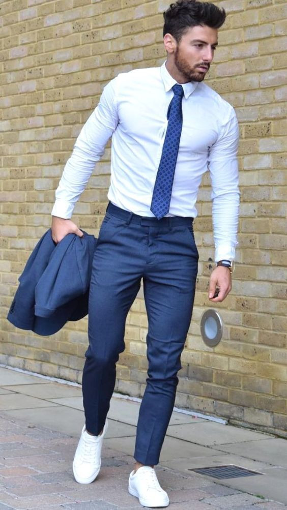 Light Blue Shirt, Formal Shirt Ideas With Dark Blue And Navy Jeans, Casual Shoes For Formal Pants: 