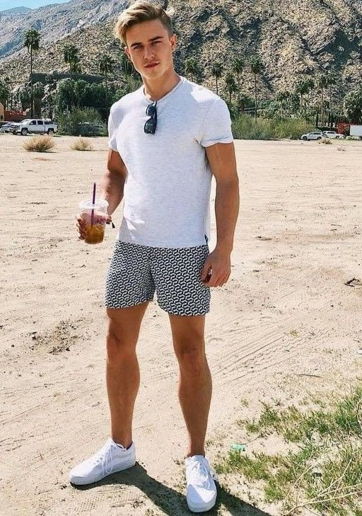 Casual Short, Shorts Outfits With White Polo-shirt, Roupa Masculina Reveillon: 