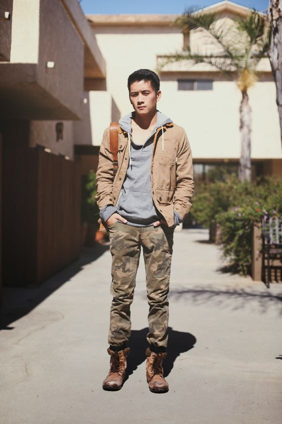 Casual Trouser, Military Pant Clothing Ideas With Beige Casual Jacket ...