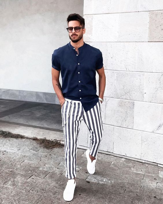 Sweat Pant, Casual Outfits Ideas With Dark Blue And Navy Shirt, Mens ...