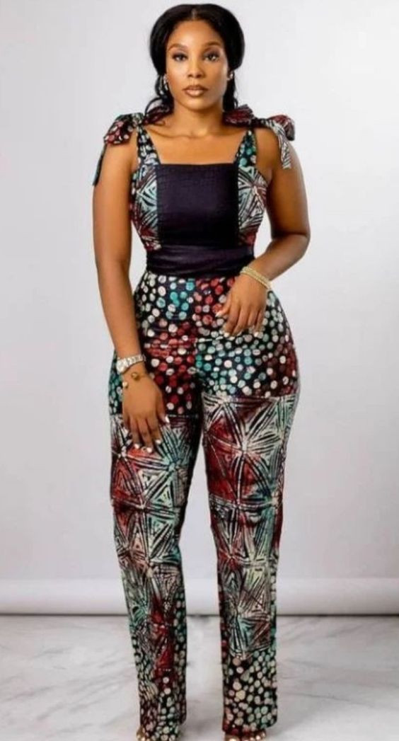 Ankara jumpsuit for ladies elegant ankara dress, african wax prints: 