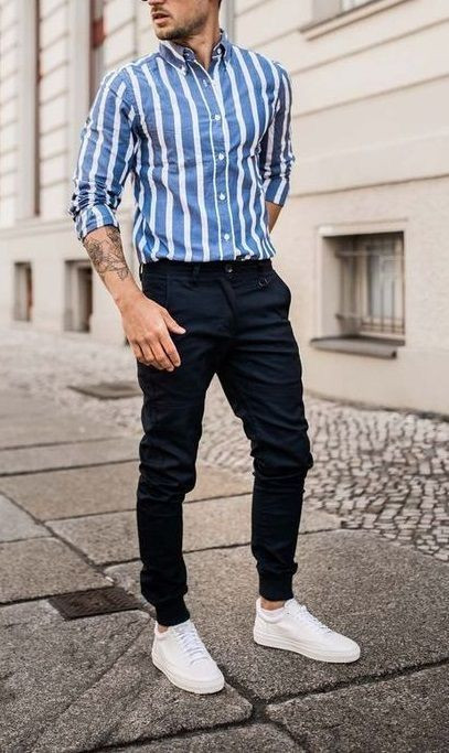 Shirt, Summer Clothing Ideas With Black Sweat Pant, Jeans | Casual wear ...