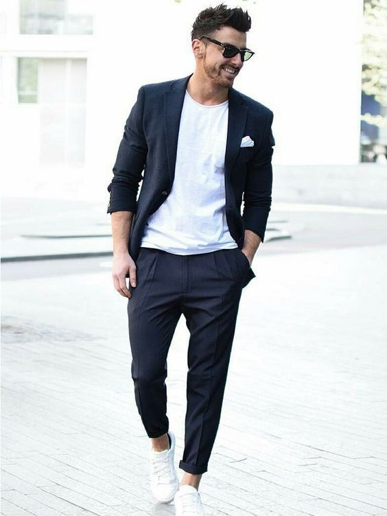 Dark Blue And Navy Suit Trouser, Men's Ideas With Dark Blue And Navy Suit Jackets Tuxedo, Smart Casual Dress Code Men: 