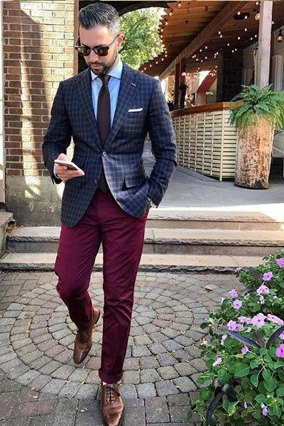ASOS DESIGN skinny tuxedo pants in burgundy satin side stripe | ASOS