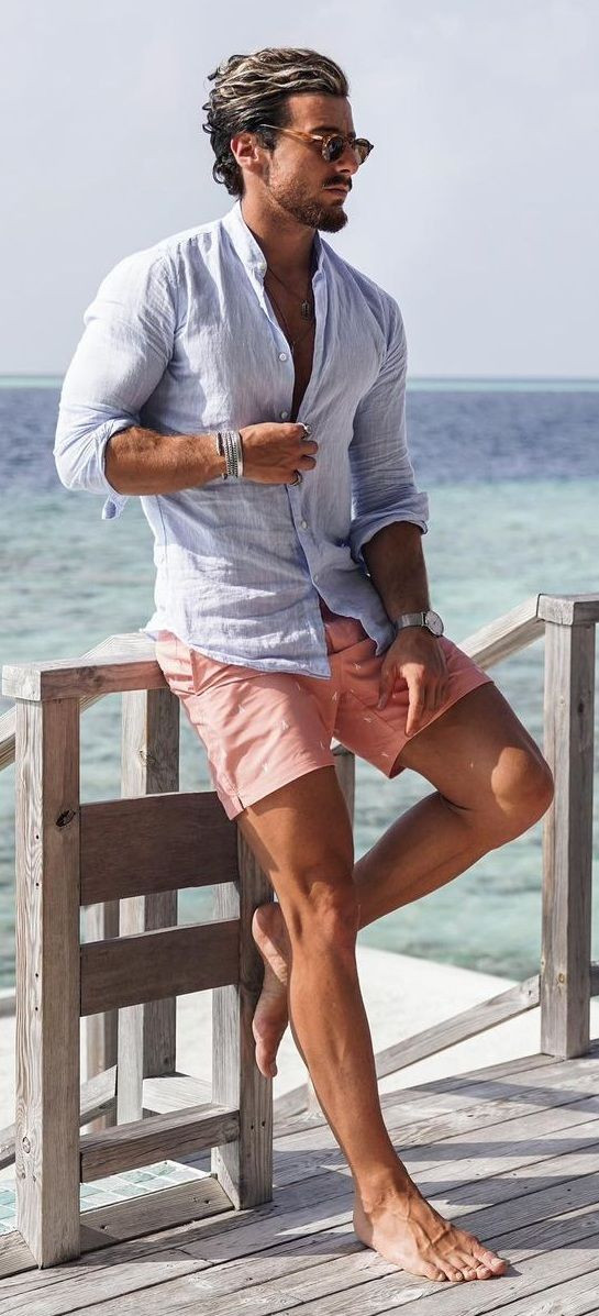 25 Best Men's Beach Outfit Ideas Images in May 2023