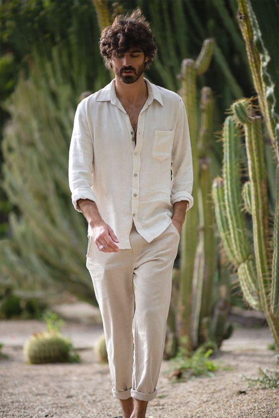 Stylish Mens Linen Pants Outfits This Summer  The Jacket Maker Blog