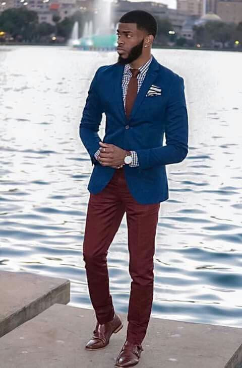 Jeans, Men's Fashion Trends With Dark Blue And Navy Suit Jackets Tuxedo, Men's Burgundy Formal Wear: 
