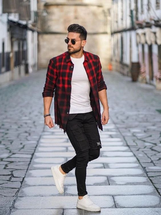 krabbe Angreb rack Suit Jackets And Tuxedo, Flannel Shirt Fashion Trends With Black Casual  Trouser, Model Look For Men | Vision care, dress shirt