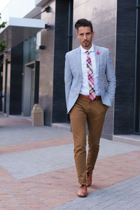 Brown Suit Trouser, Men's Fashion Wear With Blazer, Chinos With Suit: 