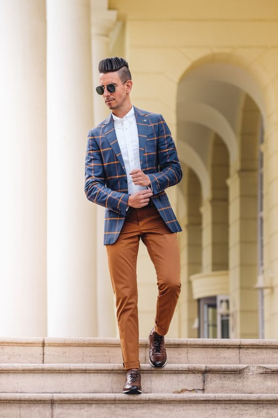 Brown Suit Trouser, Men's Fashion Trends With Dark Blue And Navy Suit Jackets Tuxedo, Fashion Brown Leather Sneakers Men: 